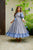 Blue heather cotton dress
