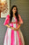 pink organza shibori dress