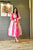 pink organza shibori dress