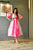 pink organza shibori dress