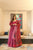 shanaya cherry maxi set with organza dupatta