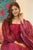 shanaya cherry maxi set with organza dupatta