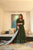 teal green silk maxi set
