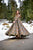 olive green georgette embroidered maxi