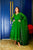 nandaa green organza suit set