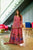 peacock georgette kurta sharara set