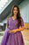 purple embroidered silk suit set