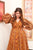 Dalia mustard cotton dress