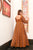 Dalia mustard cotton dress