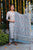 BLUE-WHITE HANDBLOCK CHANDERI DUPATTA SUIT SET