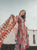 RED BLOSSOM LACE DETAILED HANDBLOCK SUIT SET
